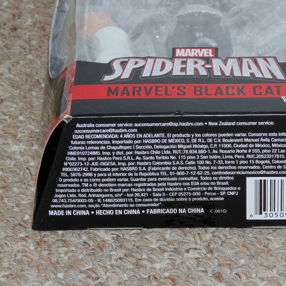 2018 Hasbro Marvel Legends Spider-Man 6" Black Cat MIB Brand New BAF Kingpin - Picture 9 of 10